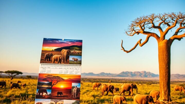Fotokalender mit Urlaubsfotos aus Afrika