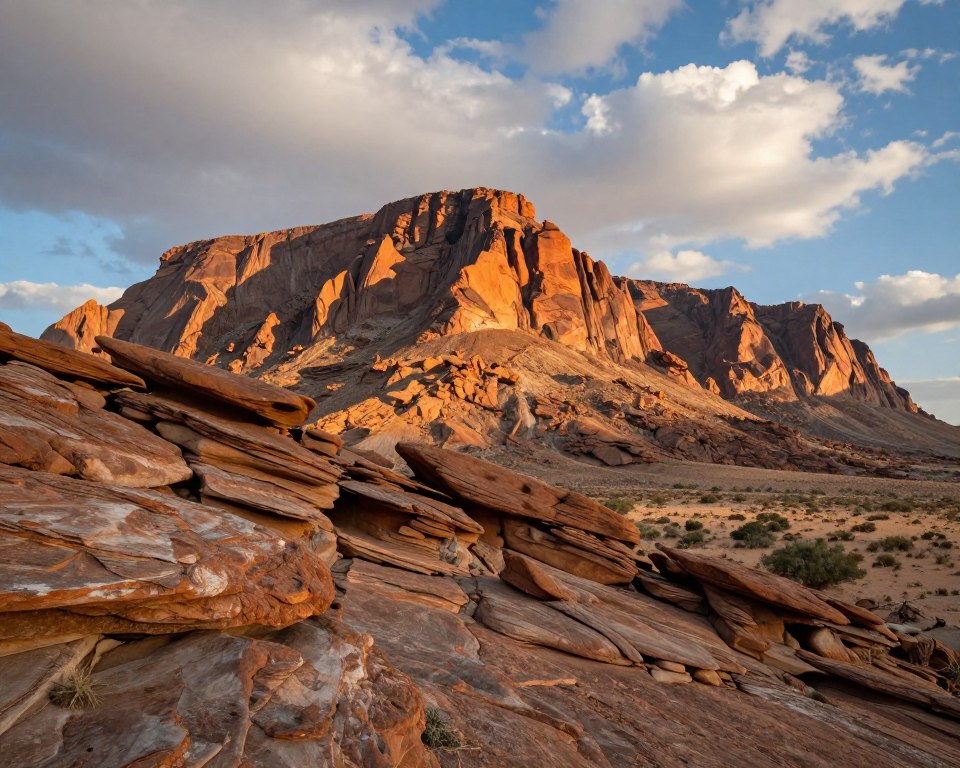 Geologische Struktur des Brandberg in Namibia