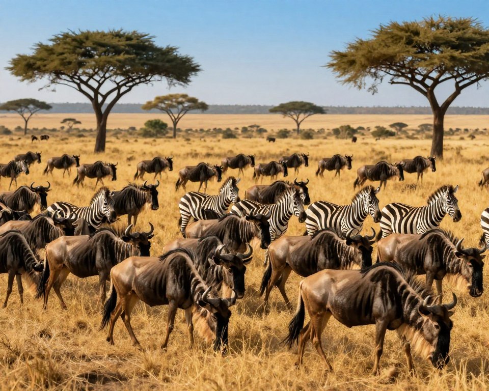 Gnuwanderung Tansania Great Migration Gnuwanderung Tansania Great Migration