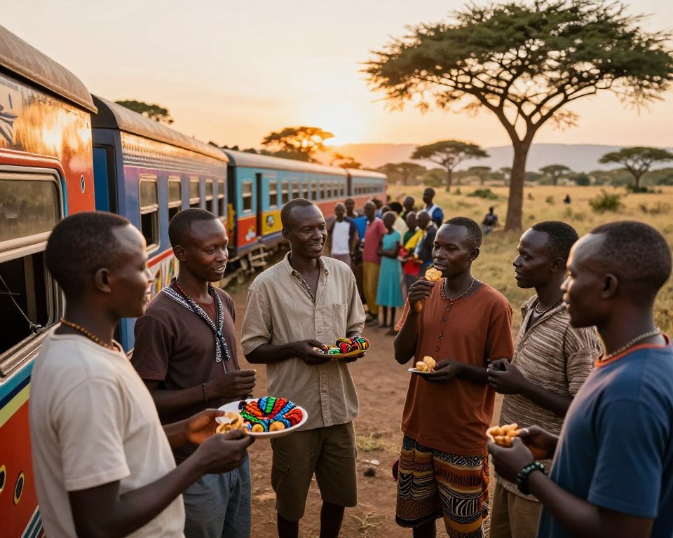 Kulturelle Begegnungen auf afrikanischen Zugreisen