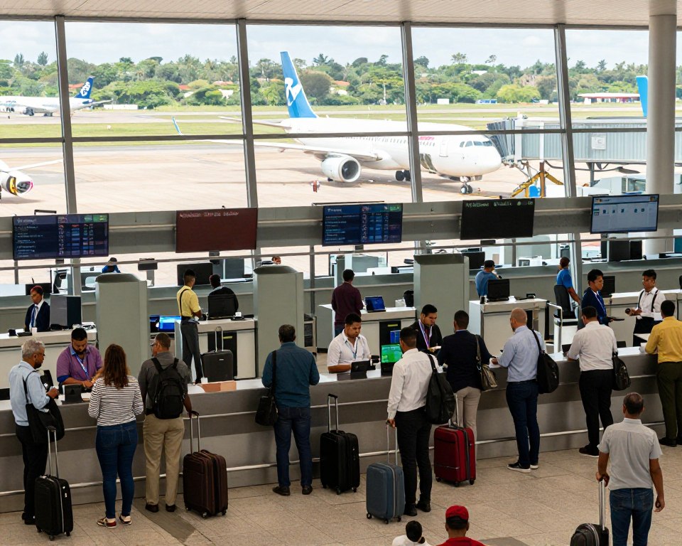 Madagaskar Flughafen Abreise