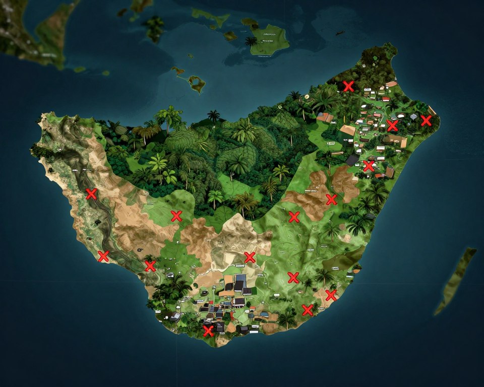 Madagaskar gefährliche Regionen Karte