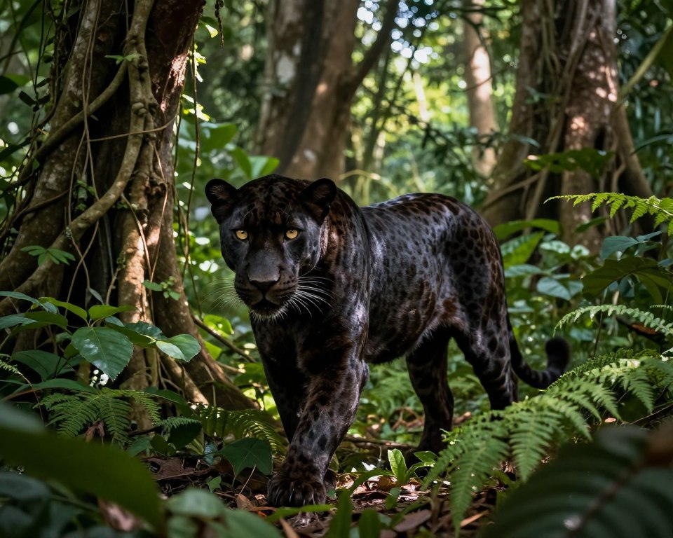 Melanismus beim Leoparden