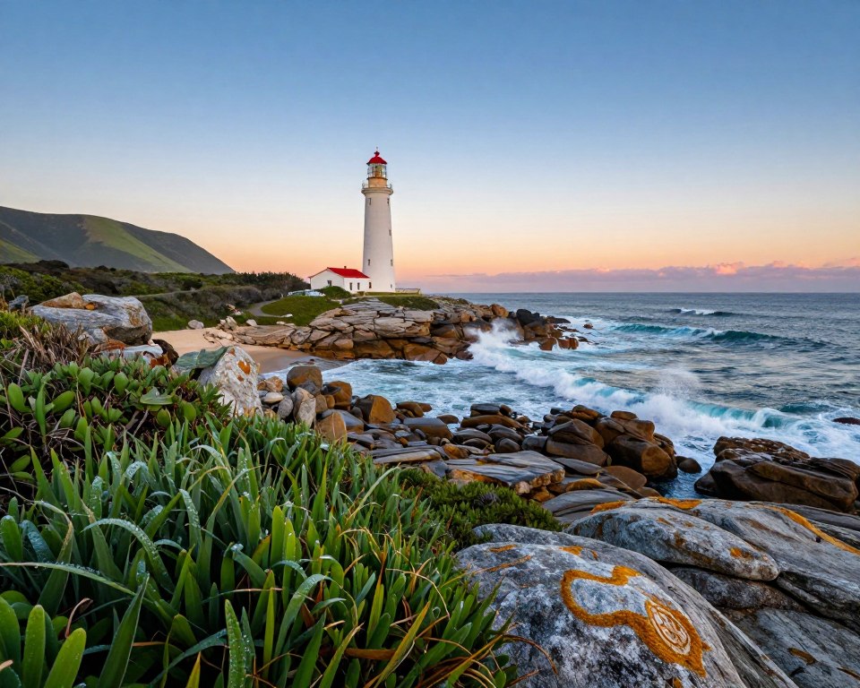 Mossel Bay Leuchtturm und Küste