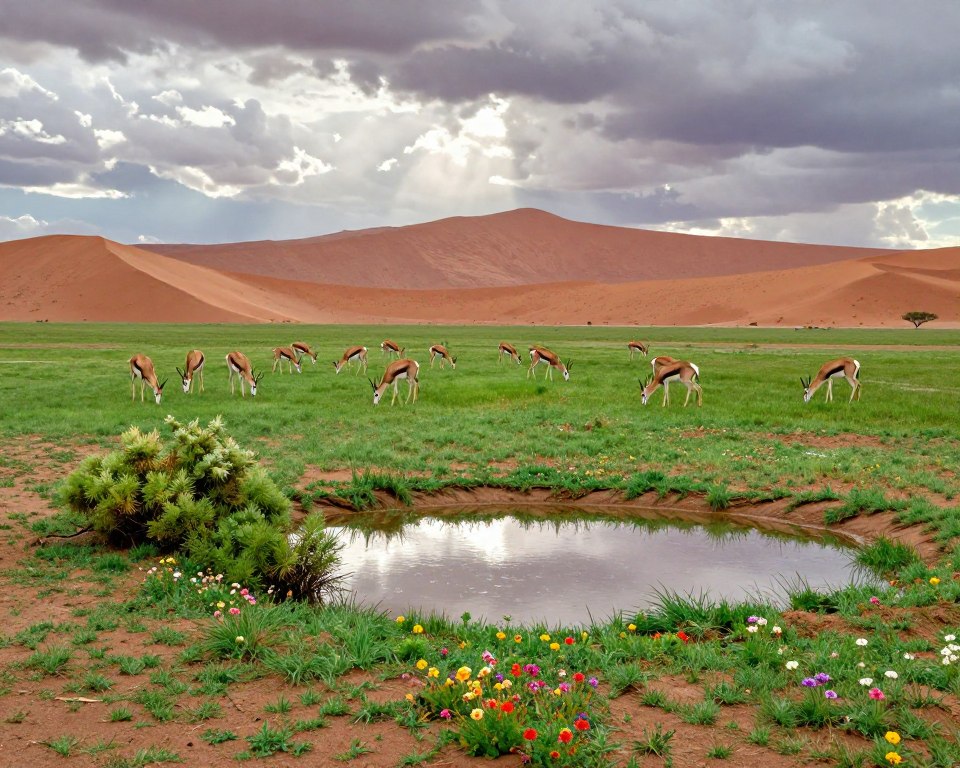 Namibia Fotografie Regenzeit