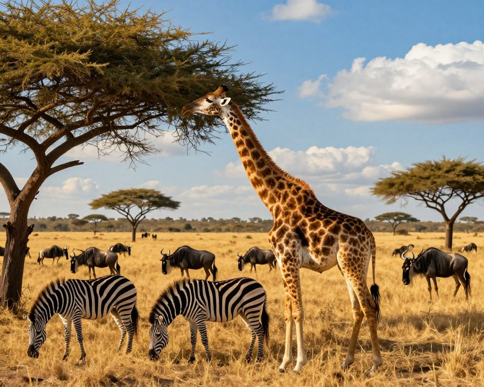 Pflanzenfresser in Afrika