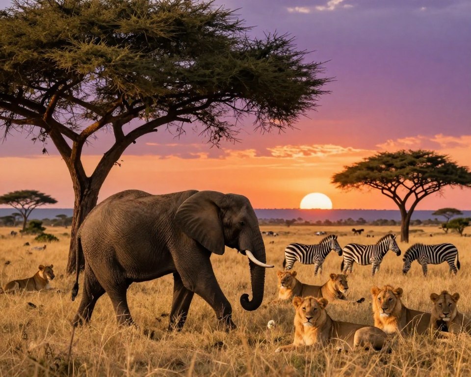 Pirschfahrt Kenia Safari Wildtiere