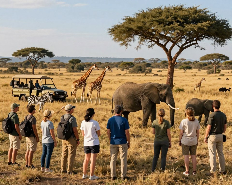 Safari-Aktivitäten im Tsavo East National Park