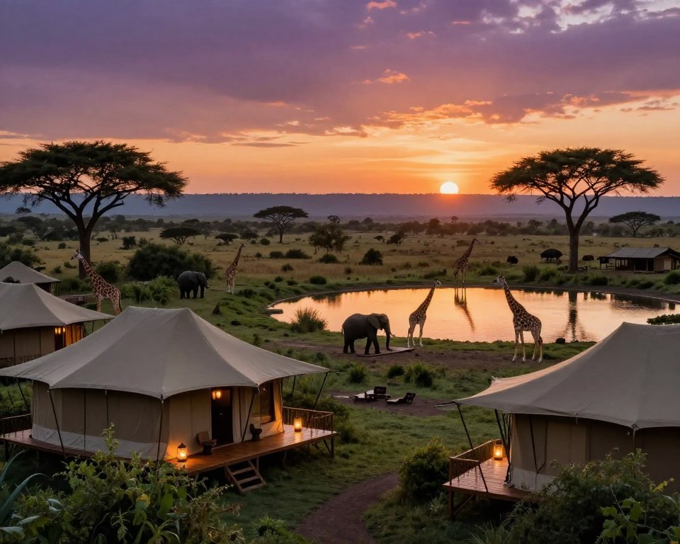 Safari Camp Lage in Kenia