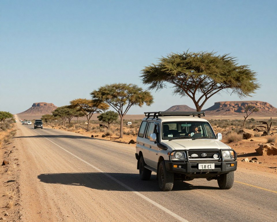 Straßenverkehr Namibia Sicherheit