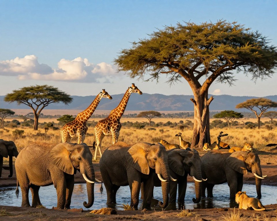 Tierwelt Tsavo East Wildtiere