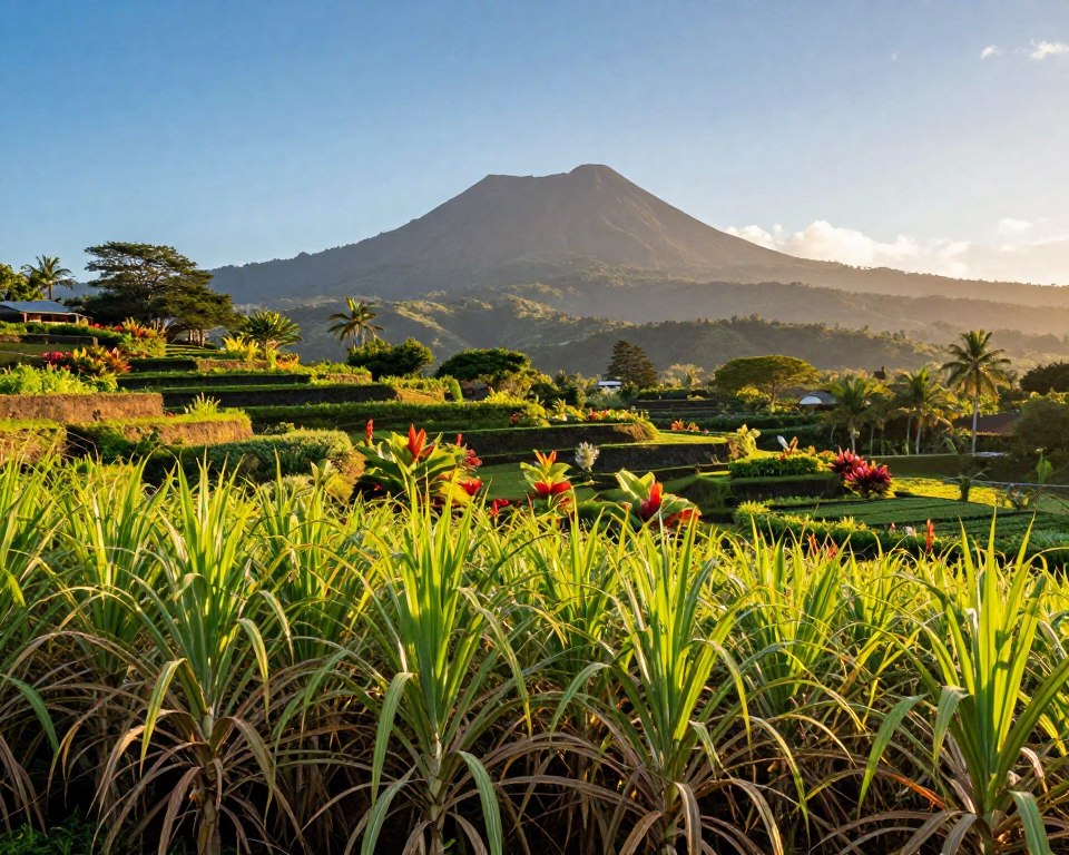 Trockenzeit La Reunion Landschaft
