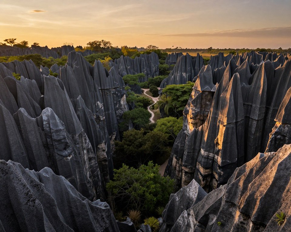 Tsingy Entstehung Landschaftsformation