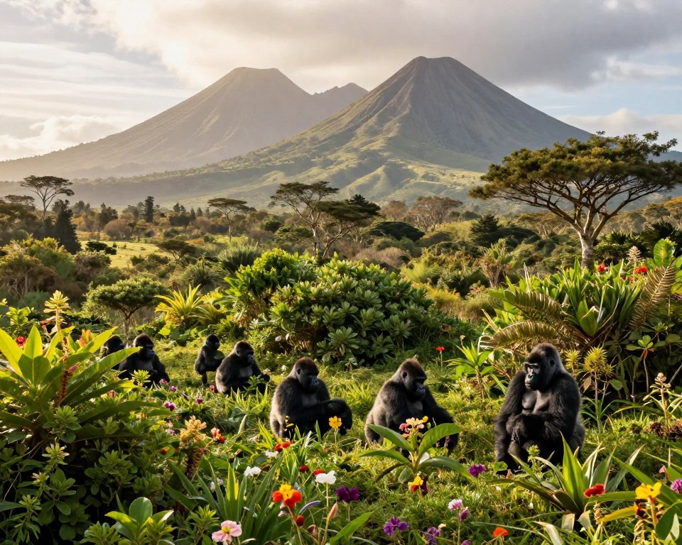 Volcanoes Nationalpark Landschaft Volcanoes Nationalpark Landschaft