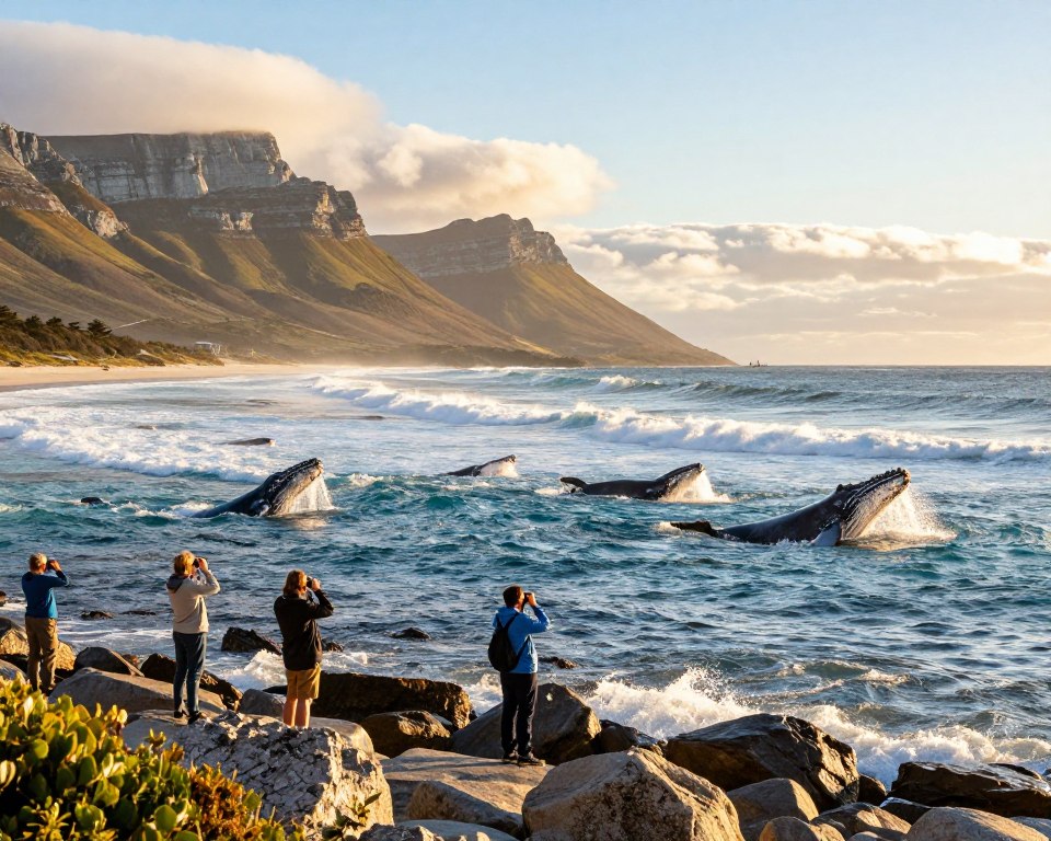 Walbeobachtung Hermanus Küste