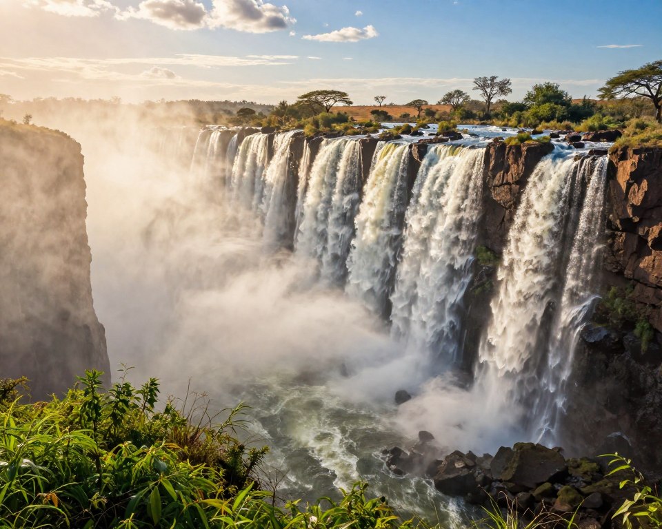 Wasserstand Victoria Falls