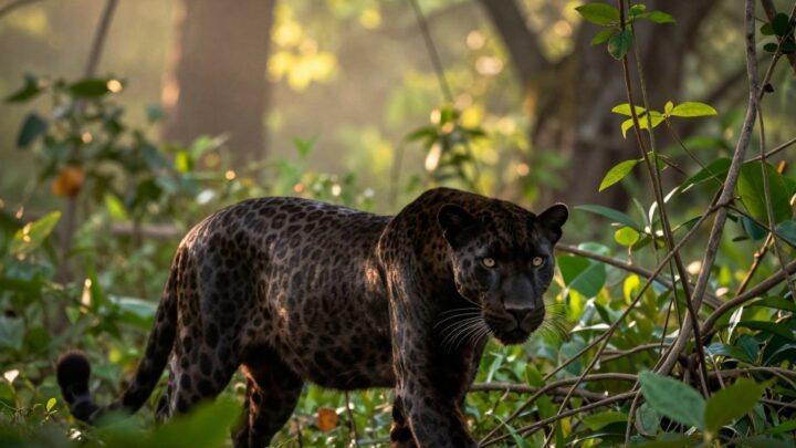 schwarzer leopard