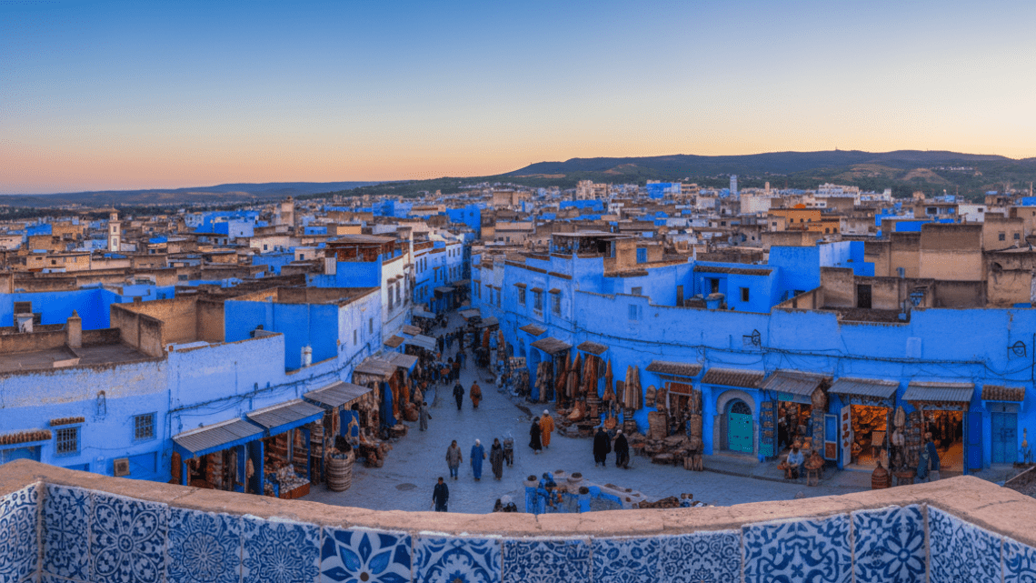 fes marokko blaue stadt