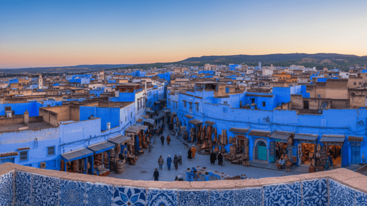 fes marokko blaue stadt