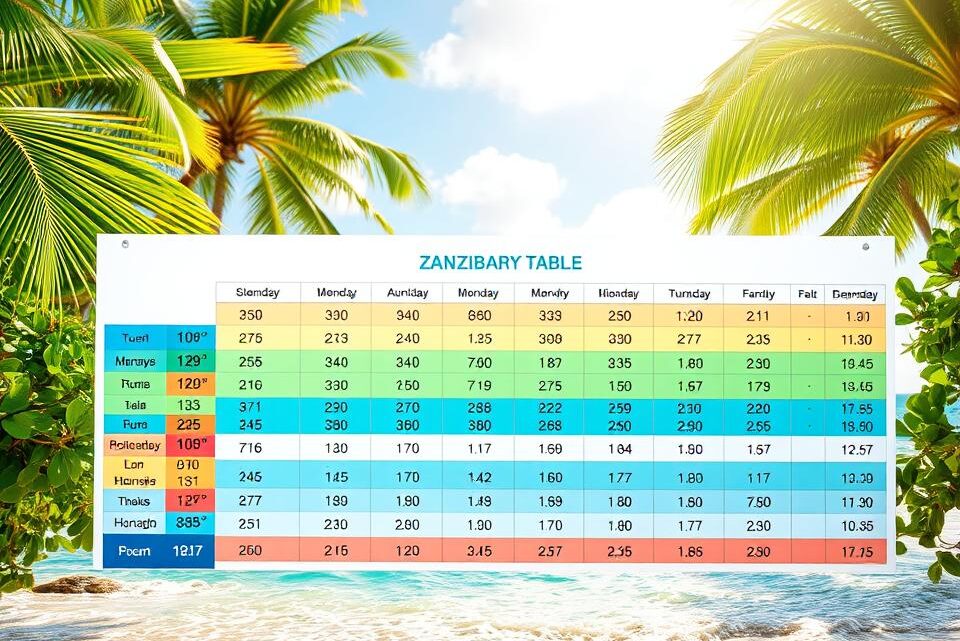 sansibar klimatabelle