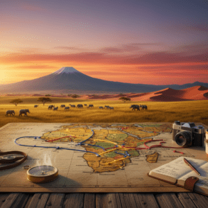 reiseroute durch afrika
