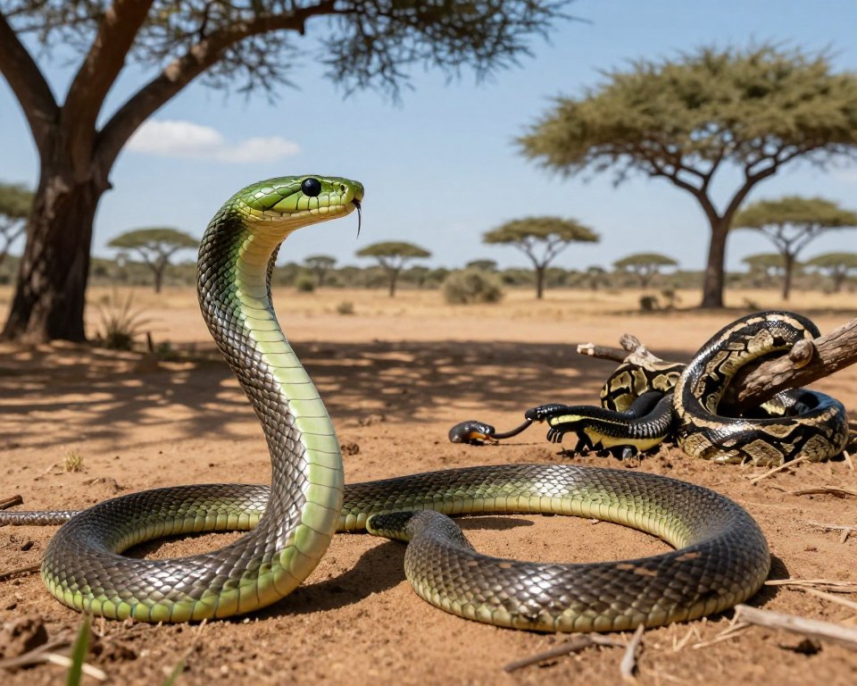 Jagdverhalten Schlangen in Afrika