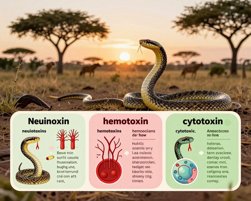 Schlangengift Wirkung Neurotoxin Hämotoxin Zytotoxin