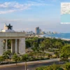 Reiseziel mit Lagekarte in Accra, Afrika