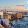 Reiseziel mit Lagekarte in Asilah, Afrika