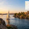 Reiseziel mit Lagekarte in Assuan, Afrika