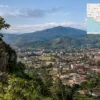 Reiseziel mit Lagekarte in Bamenda, Afrika