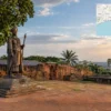 Reiseziel mit Lagekarte in Benin City, Afrika