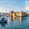 Reiseziel mit Lagekarte in Bizerte, Afrika