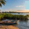 Reiseziel mit Lagekarte in Cap Skirring, Afrika