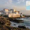 Reiseziel mit Lagekarte in Cape Coast, Afrika