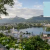 Reiseziel mit Lagekarte in Curepipe, Afrika
