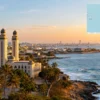 Reiseziel mit Lagekarte in Dakar, Afrika