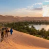 Reiseziel mit Lagekarte in Douz, Afrika