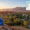 Reiseziel mit Lagekarte in Erfoud, Afrika