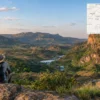 Reiseziel mit Lagekarte in Ezulwini, Afrika
