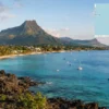 Reiseziel mit Lagekarte in Flic en Flac, Afrika