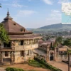 Reiseziel mit Lagekarte in Foumban, Afrika