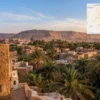 Reiseziel mit Lagekarte in Ghadames, Afrika