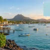 Reiseziel mit Lagekarte in Grand Baie, Afrika