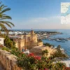 Reiseziel mit Lagekarte in Hammamet, Afrika