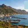 Reiseziel mit Lagekarte in Hout Bay, Afrika
