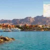 Reiseziel mit Lagekarte in Hurghada, Afrika