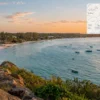 Reiseziel mit Lagekarte in Inhambane, Afrika