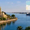 Reiseziel mit Lagekarte in Ismailia, Afrika