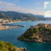 Reiseziel mit Lagekarte in Jijel, Afrika